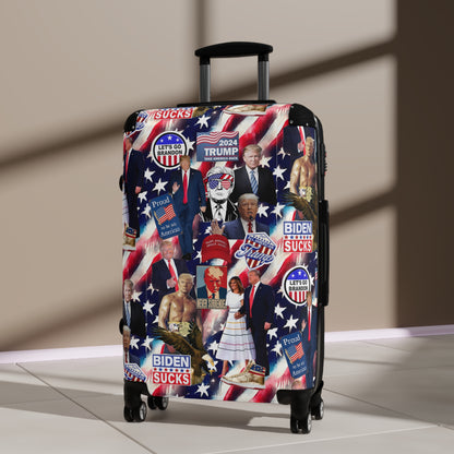 Donald Trump 2024 MAGA Montage Suitcase