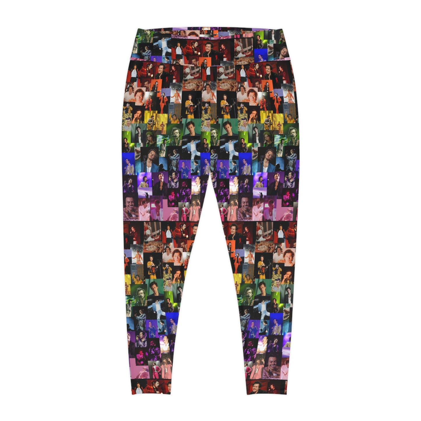 Harry Styles Rainbow Collage Plus Size Leggings