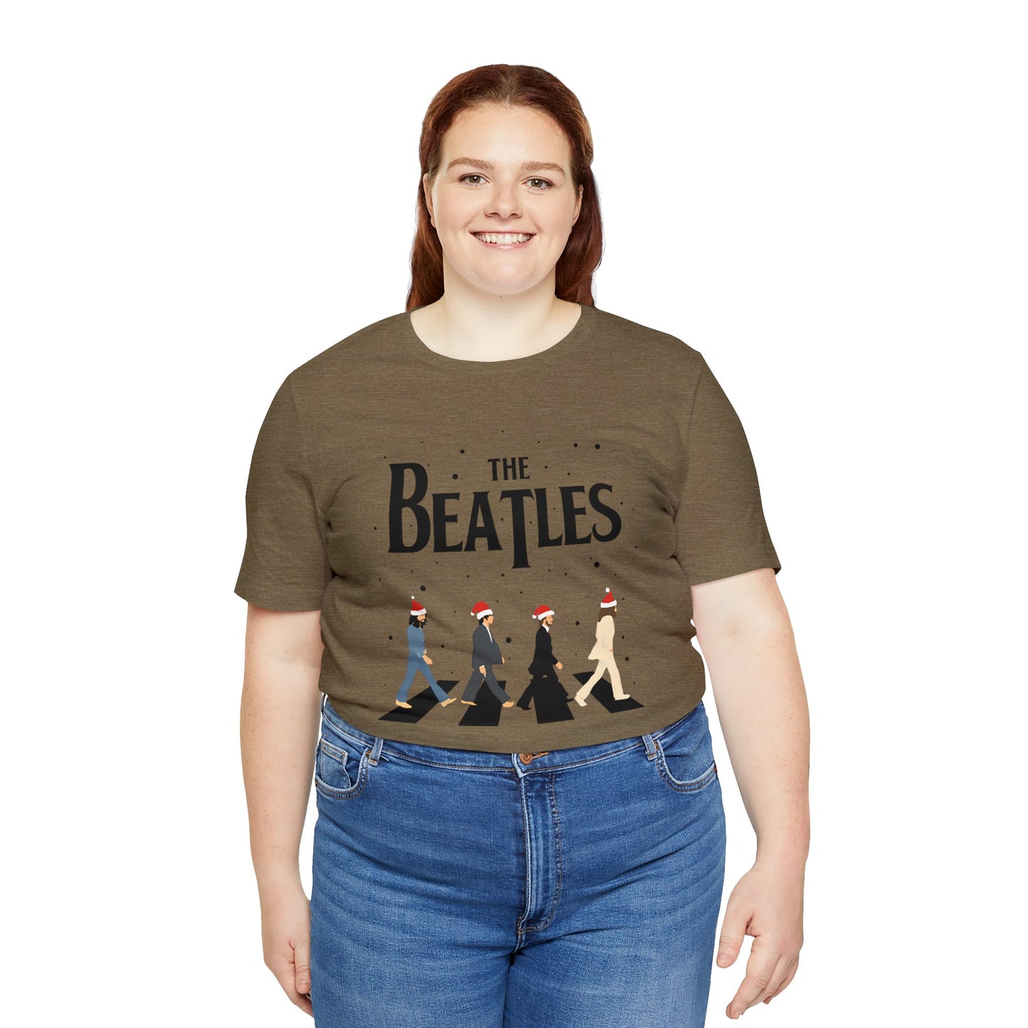 The Beatles Abbey Road Santas Unisex Jersey Short Sleeve Tee Shirt