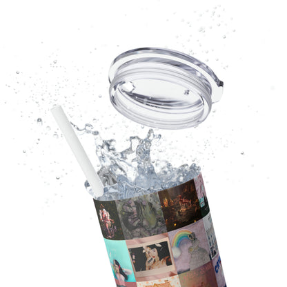 Melanie Martinez Album Art Collage Skinny Tumbler with Straw