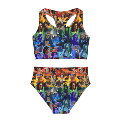 Conan Grey Rainbow Photo Collage Girls Two Piece Swimsuit