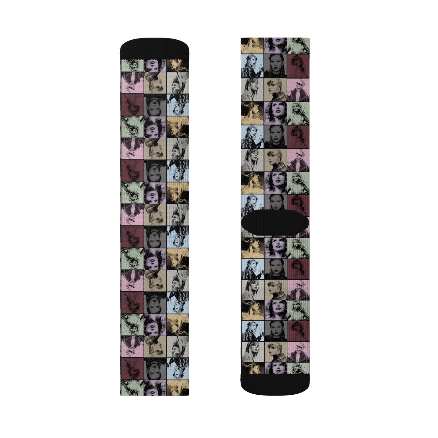 Taylor Swift Eras Collage Tube Socks
