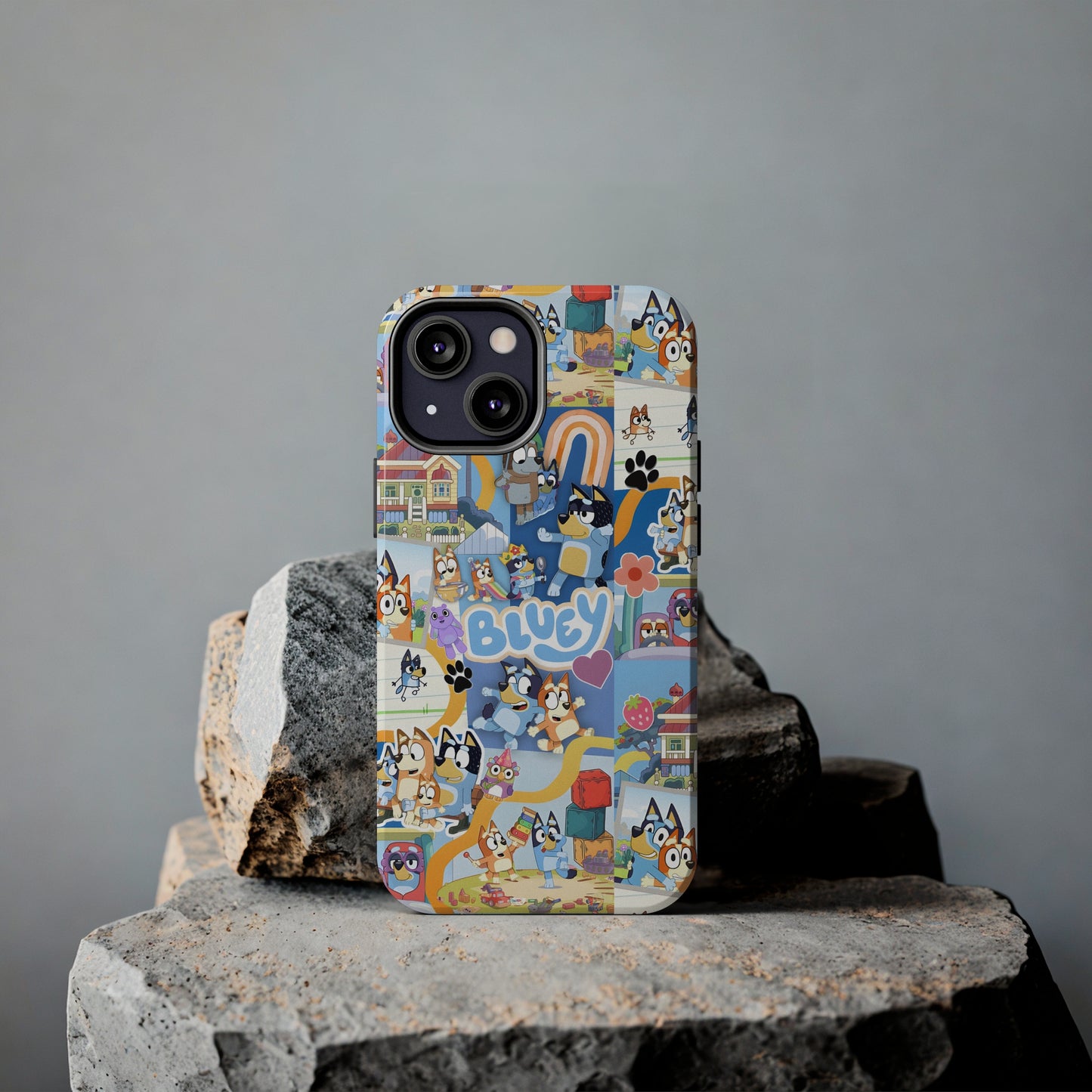 Bluey Playtime Collage Tough Phone Cases