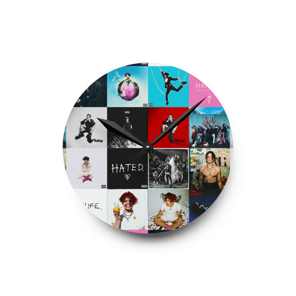 YUNGBLUD Album Cover Art Collage Acrylic Wall Clock