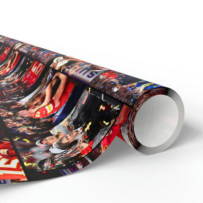 Kansas City Chiefs Superbowl LVIII Championship Victory Collage Gift Wrapping Paper