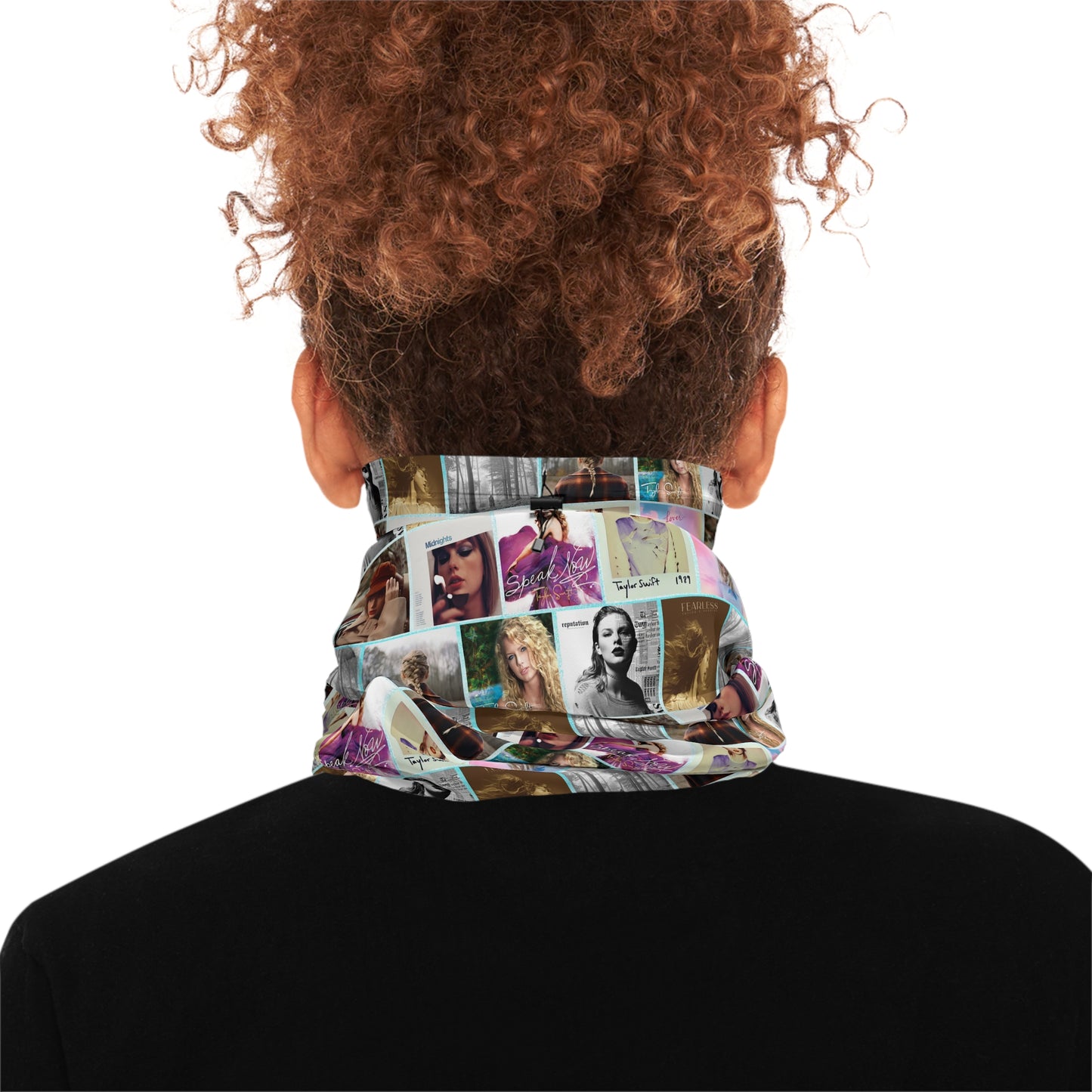 Taylor Swift Album Art Collage Winter Neck Gaiter With Drawstring