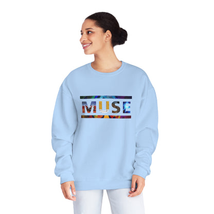 Muse Album Art Letters Unisex NuBlend Crewneck Sweatshirt