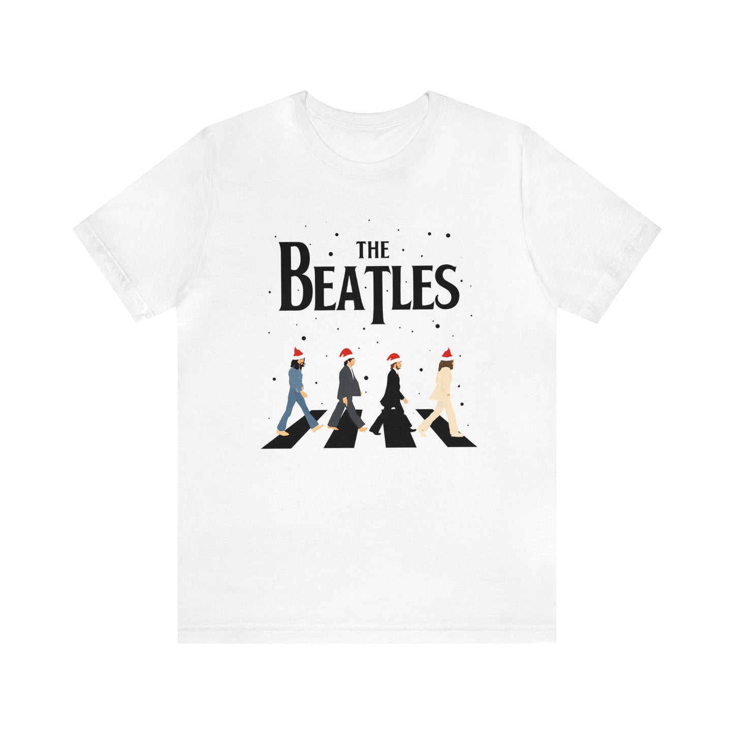 The Beatles Abbey Road Santas Unisex Jersey Short Sleeve Tee Shirt