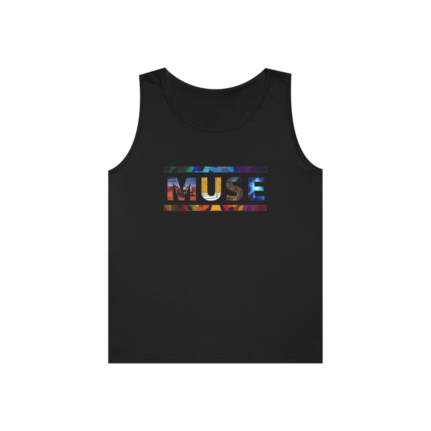 Muse Album Art Letters Unisex Heavy Cotton Tank Top