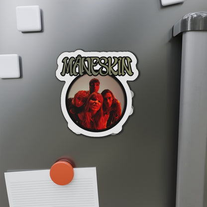 Måneskin Circular Group Photo Die-Cut Magnet