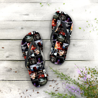 Slipknot Album Art Collage Flip Flops