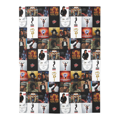 Michael Jackson Album Cover Collage Baby Swaddle Blanket
