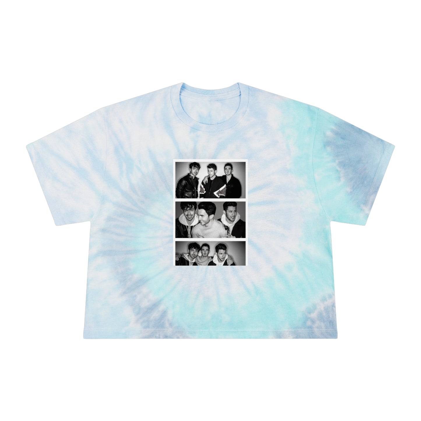 Jonas Brothers Photo Booth Women's Tie-Dye Crop Tee