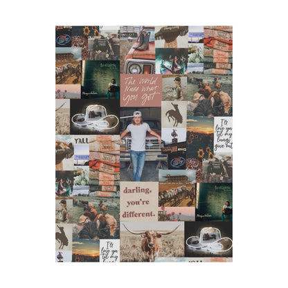 Morgan Wallen Darling You're Different Collage Matte Poster