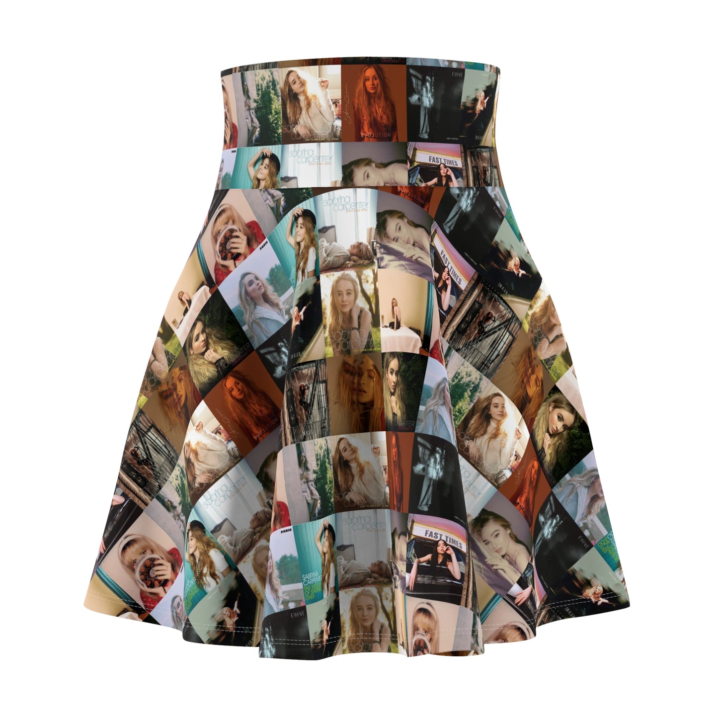 Sabrina Carpenter Album Cover Collage Women's Skater Skirt