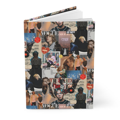 The Kid LAROI No Music No Life Collage Hardcover Journal