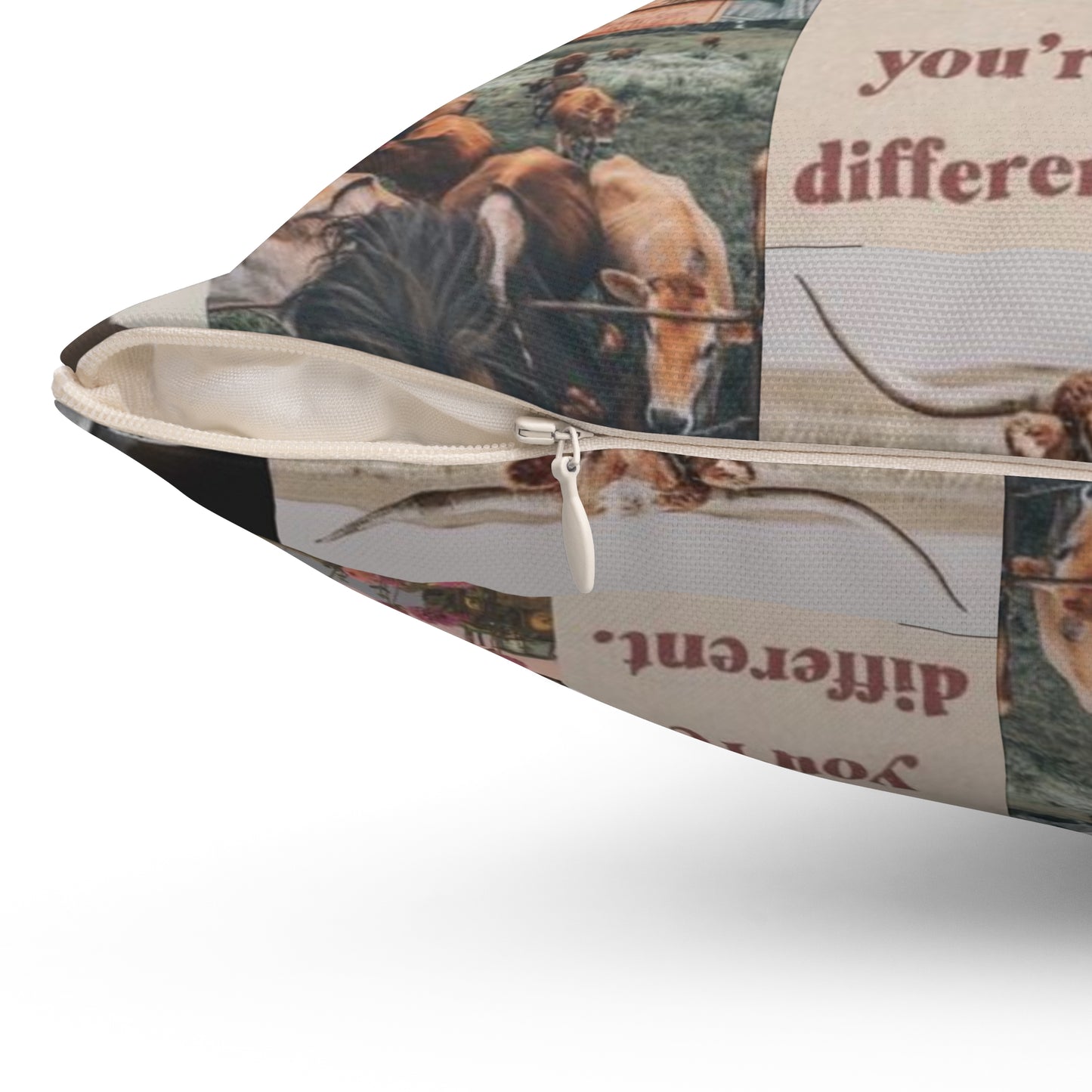 Morgan Wallen Darling You're Different Collage Spun Polyester Square Pillow