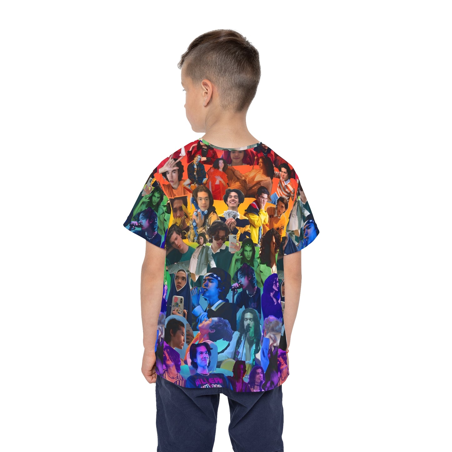 Conan Grey Rainbow Photo Collage Kids Sports Jersey