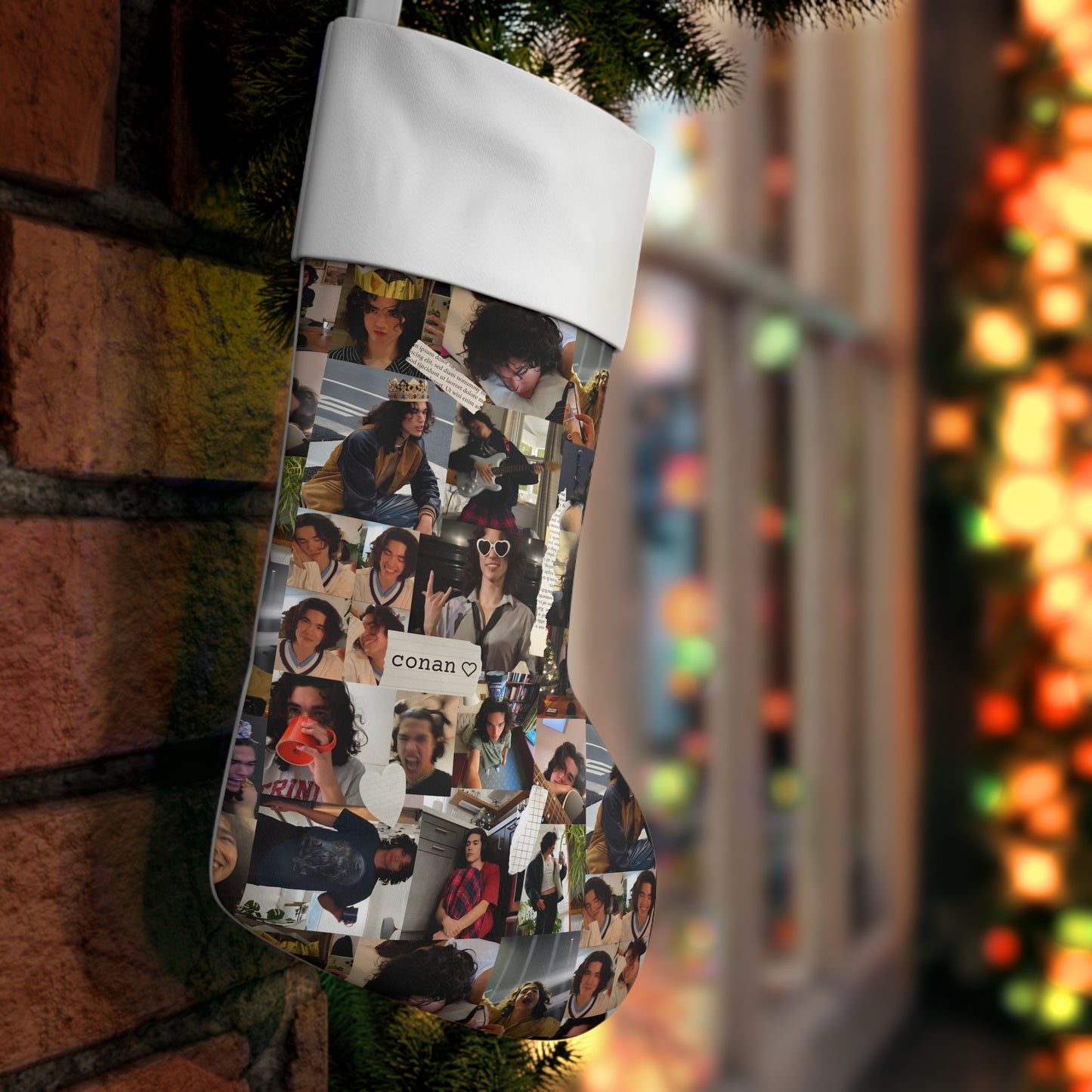 Conan Grey Being Cute Photo Collage Holiday Stocking