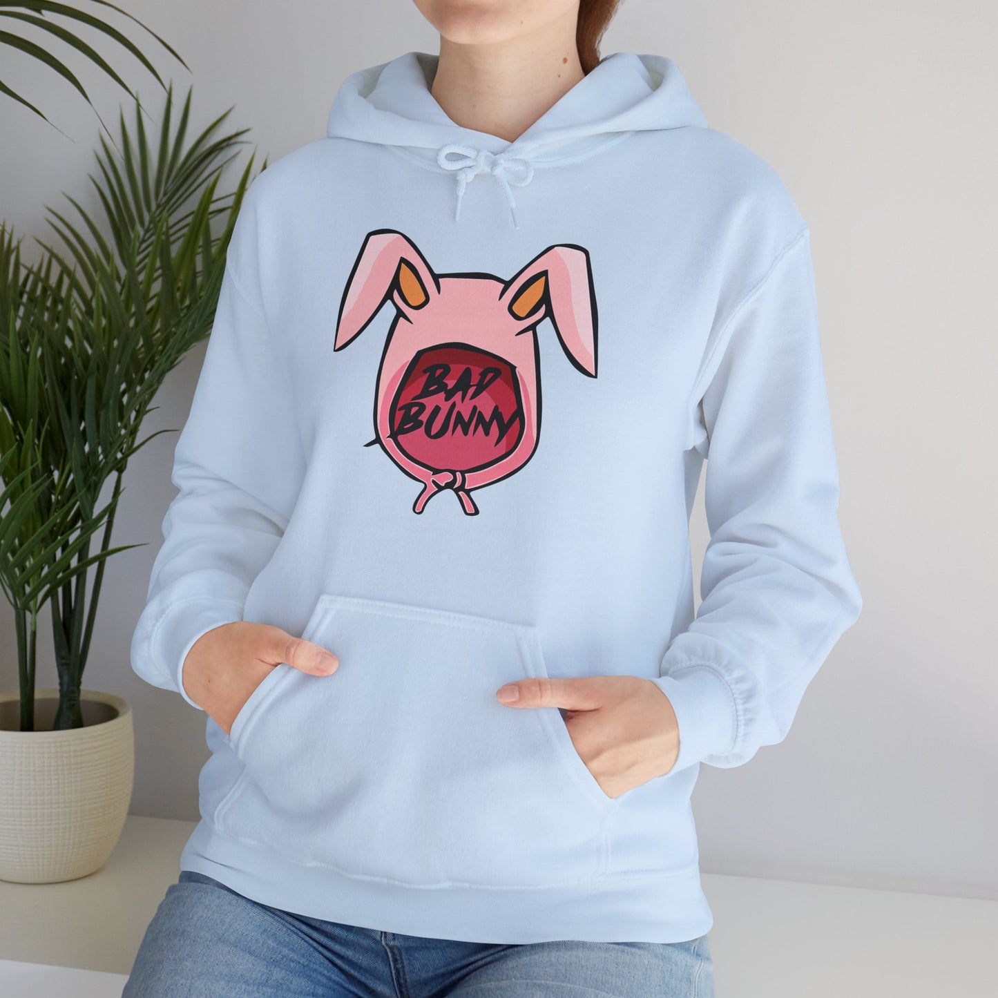 Bad Bunny Hoodie Logo Unisex Heavy Blend Hooded Sweatshirt