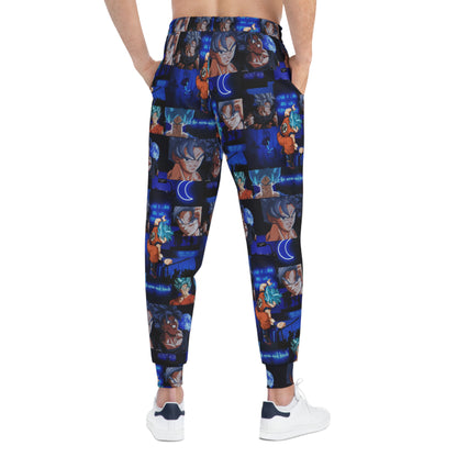 Dragon Ball Z Saiyan Moonlight Collage Athletic Joggers