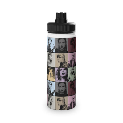 Taylor Swift Eras Collage Stainless Steel Sports Lid Water Bottle