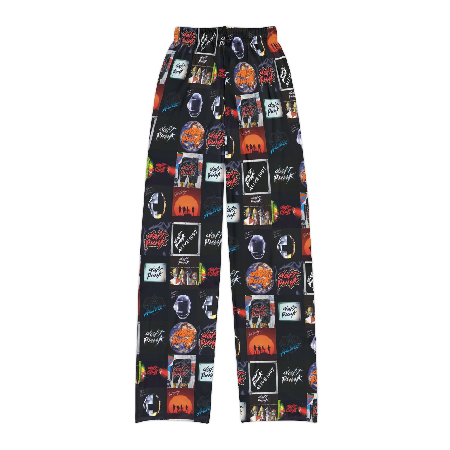 Daft Punk Album Cover Art Collage Kids Pajama Pants