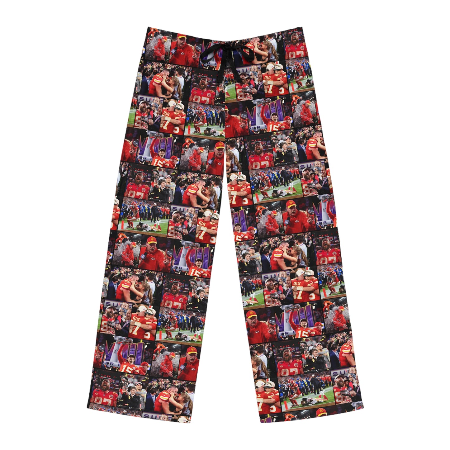 Kansas City Chiefs Superbowl LVIII Championship Victory Collage Men's Pajama Pants
