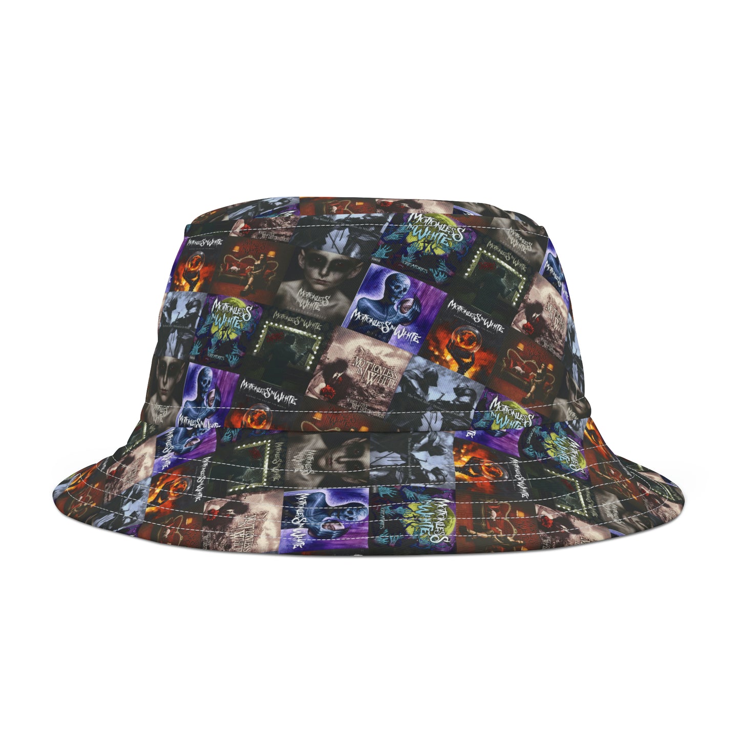 Motionless In White Album Cover Collage Bucket Hat