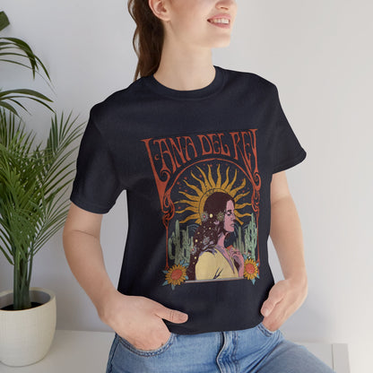 Lana Del Rey Vintage Artwork Unisex Jersey Short Sleeve Tee Shirt