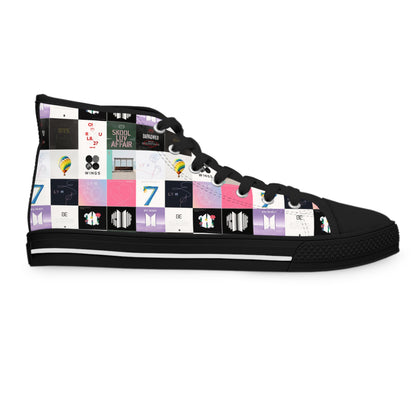 BTS Album Cover Art Collage Women's High Top Sneakers