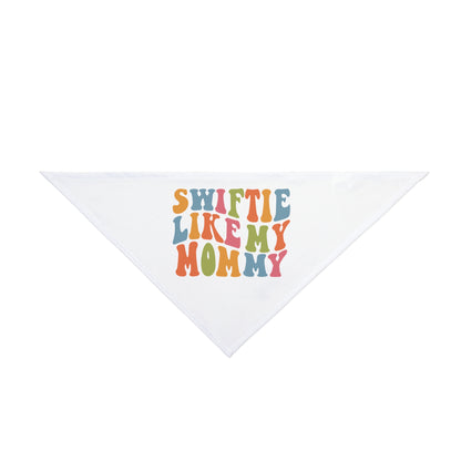 Taylor Swift Swiftie Like My Mommy Pet Bandana