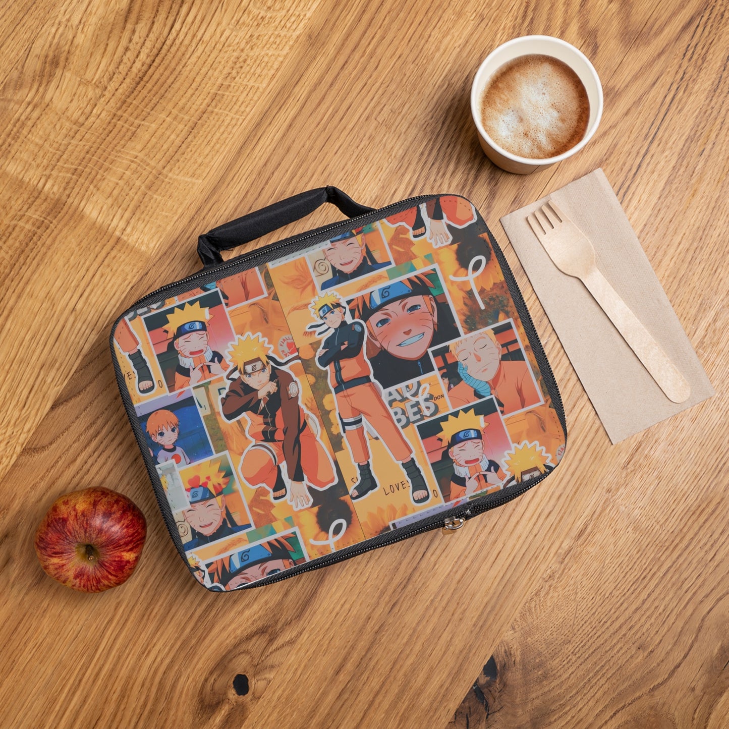 Naruto Uzumaki Sunflower Blaze Collage Lunch Bag