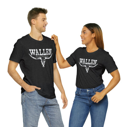 Morgan Wallen White Logo Unisex Jersey Short Sleeve Tee Shirt