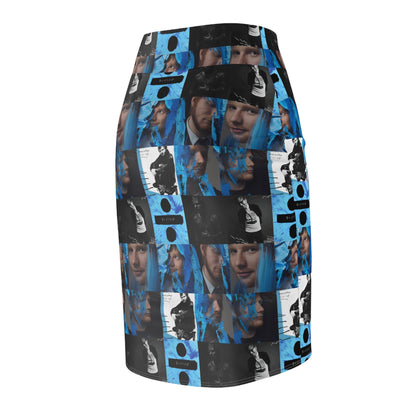 Ed Sheeran Divide Mosaic Women's Pencil Skirt