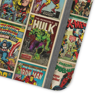 Marvel Comic Book Cover Collage Phone Flip Case