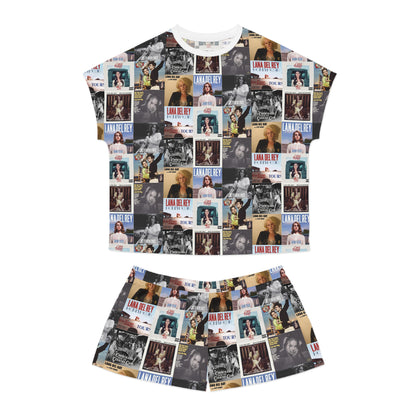 Lana Del Rey Album Cover Collage Women's Short Pajama Set