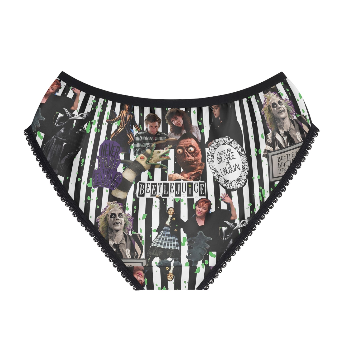 Beetlejuice Strange And Unusual Collage Women's Briefs