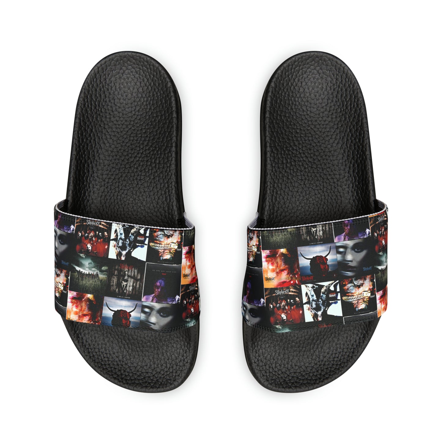 Slipknot Album Art Collage Youth Slide Sandals