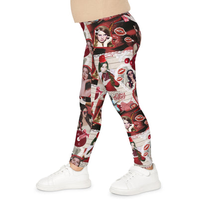 Lana Del Rey Cherry Coke Collage Kids Leggings