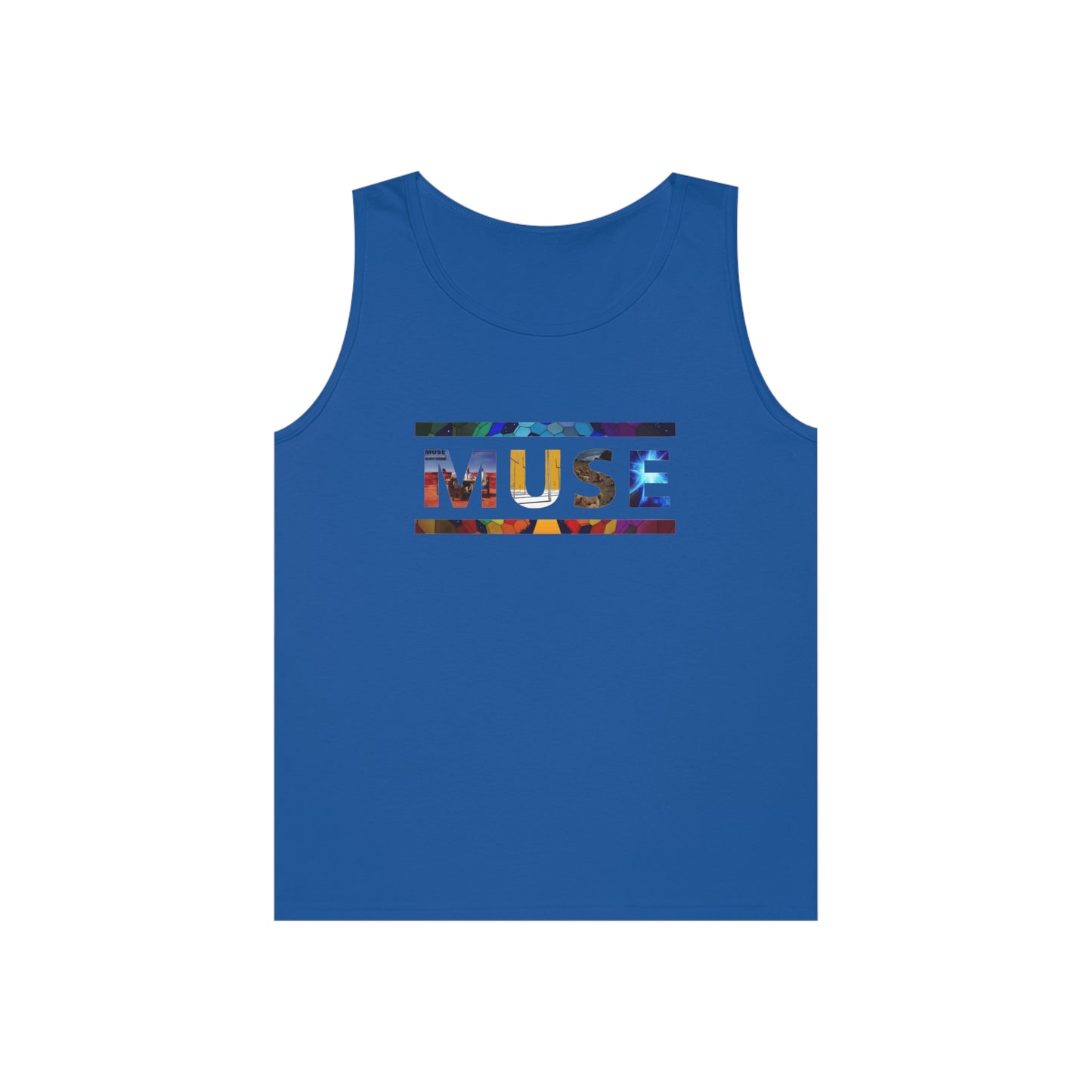 Muse Album Art Letters Unisex Heavy Cotton Tank Top