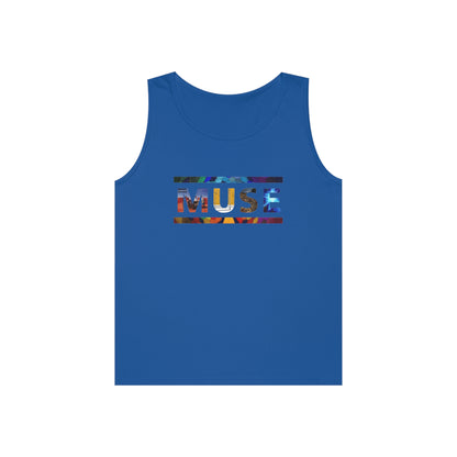 Muse Album Art Letters Unisex Heavy Cotton Tank Top