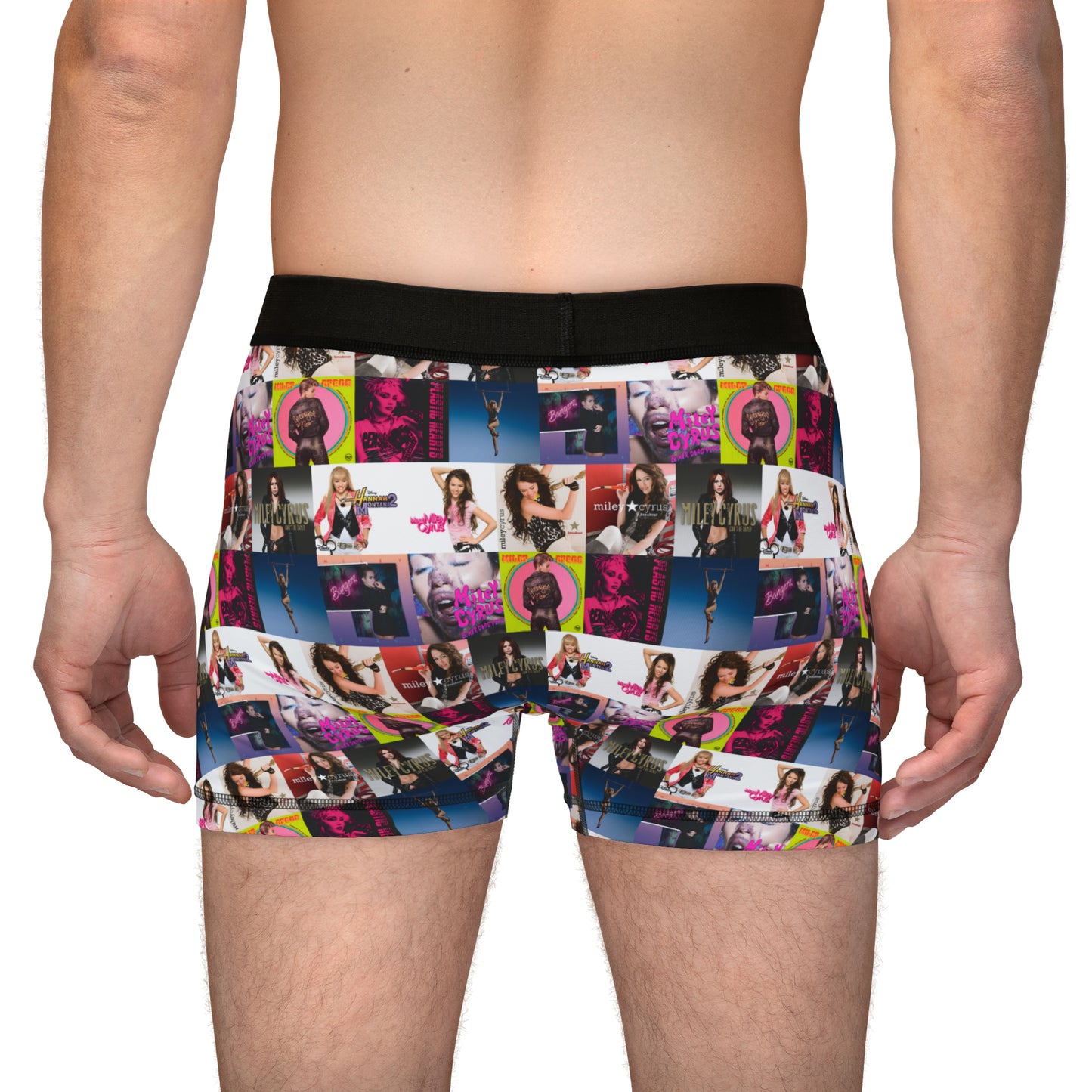 Miley Cyrus Album Cover Collage Men's Boxers