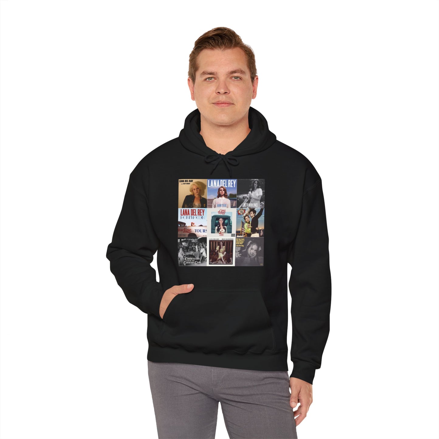 Lana Del Rey Album Cover Collage Unisex Heavy Blend Hooded Sweatshirt