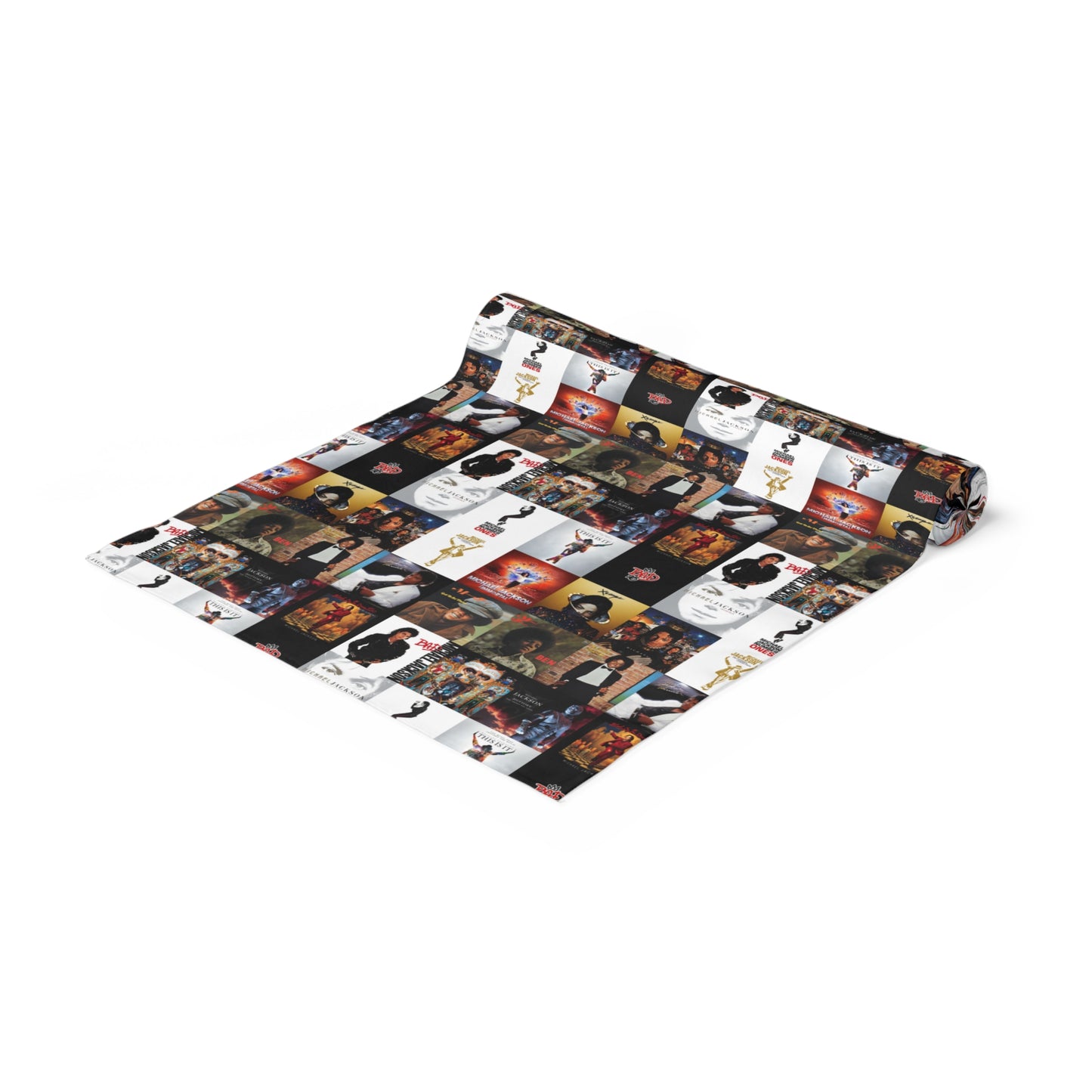 Michael Jackson Album Cover Collage Table Runner