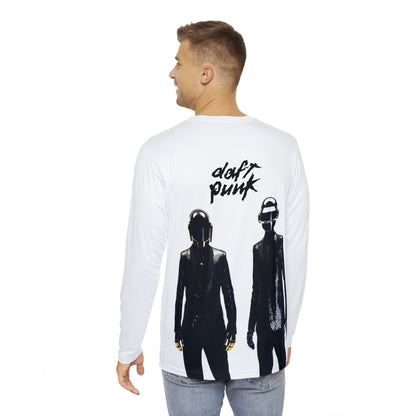 Daft Punk In Black Suits Men's Long Sleeve Tee Shirt