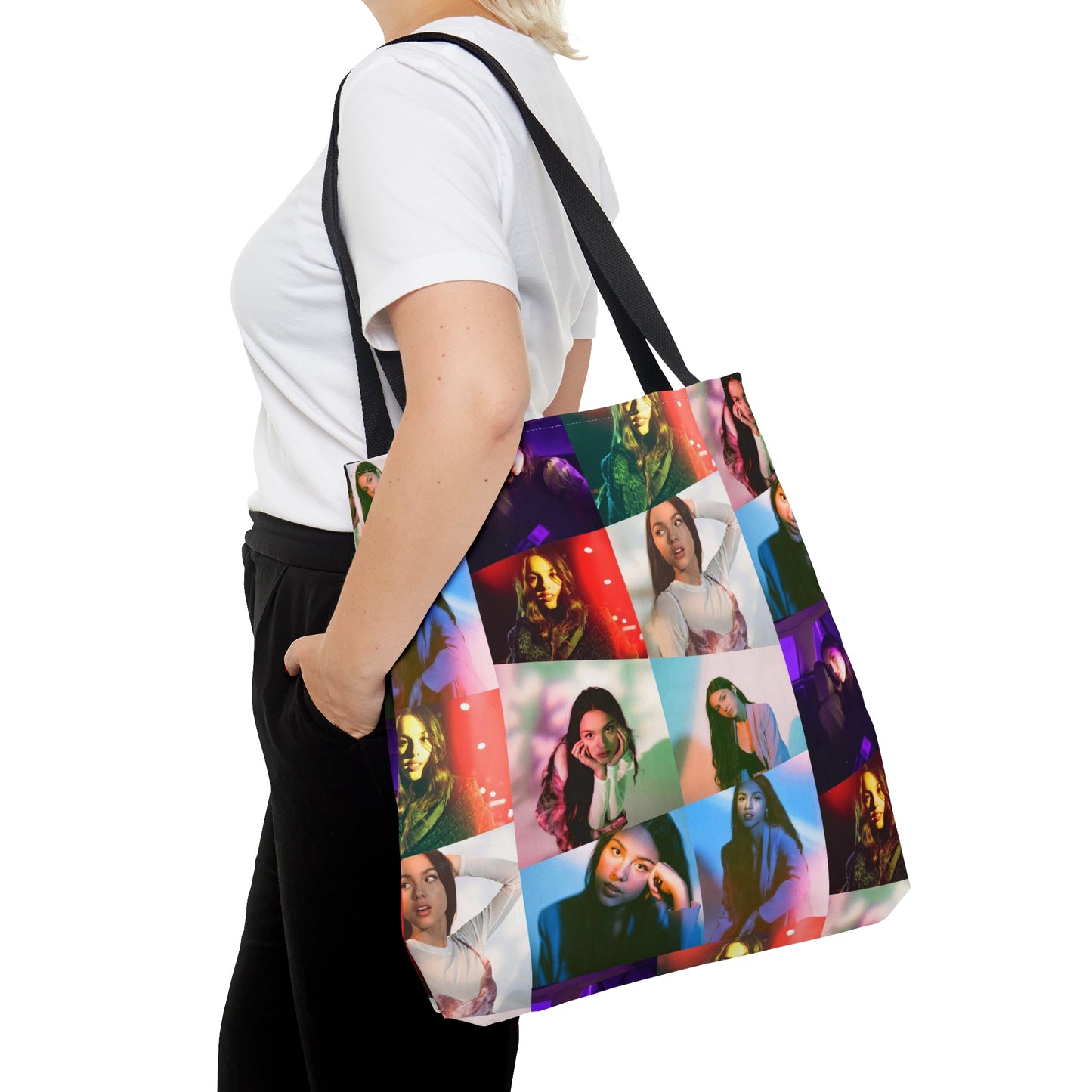 Olivia Rodrigo Portrait Collage Tote Bag