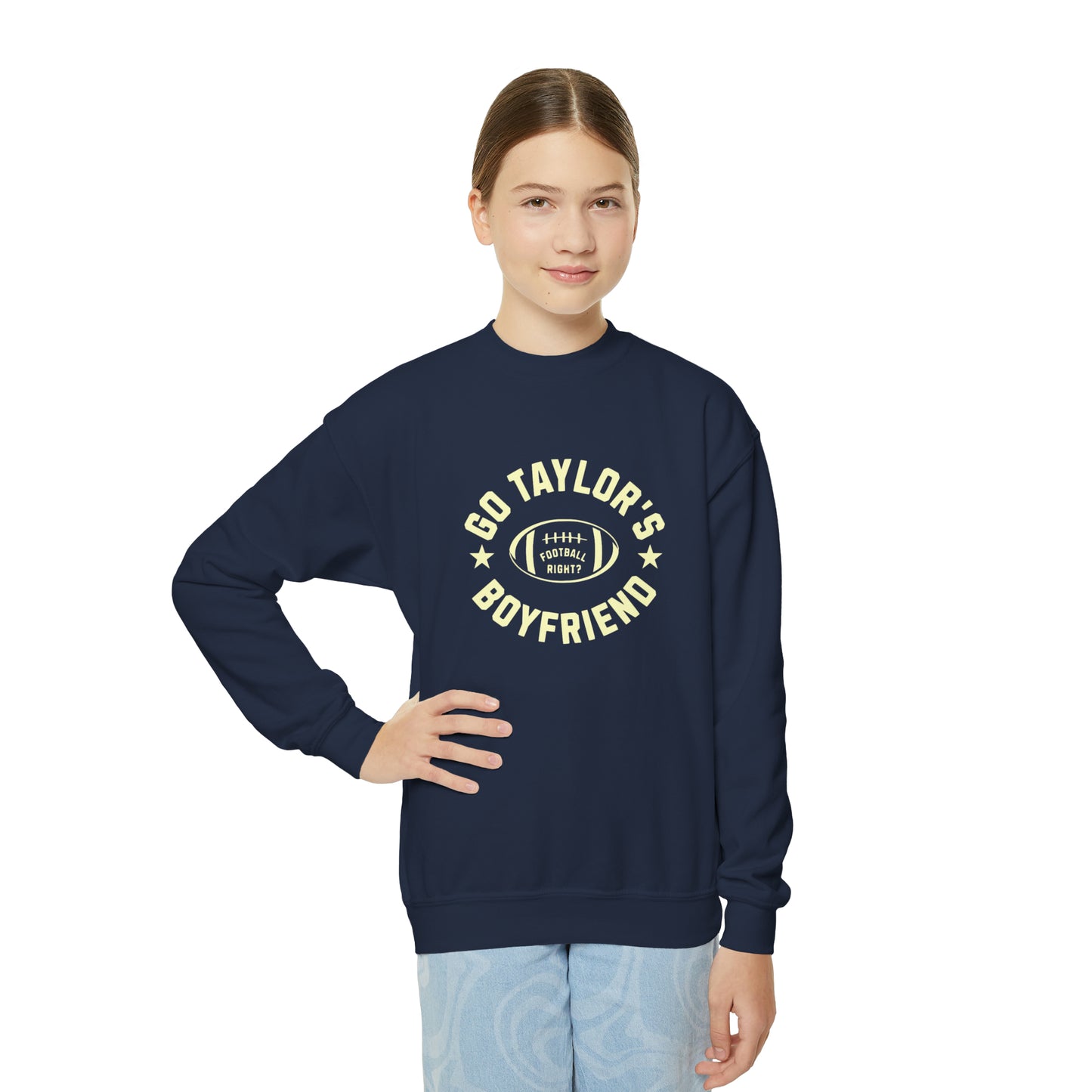 Taylor Swift Go Boyfriend Youth Crewneck Sweatshirt