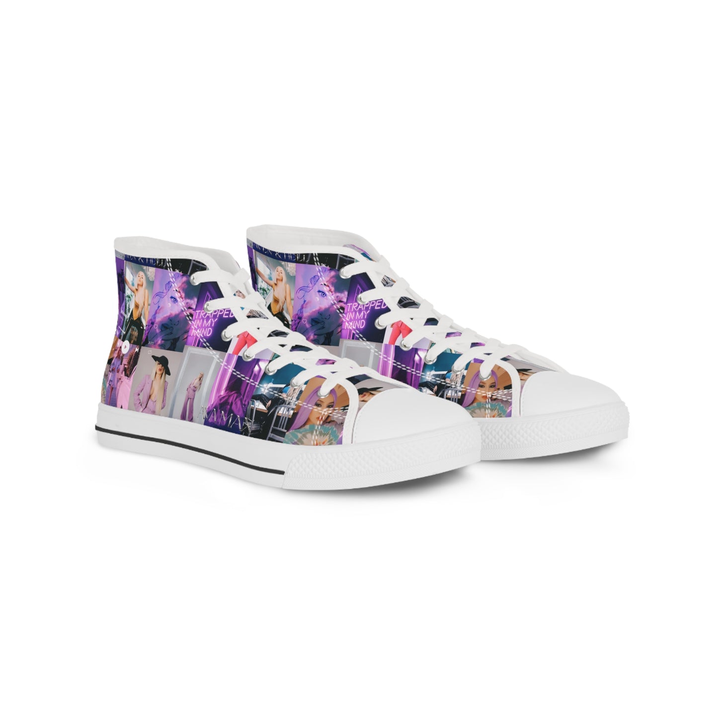 Ava Max Belladonna Photo Collage Men's High Top Sneakers