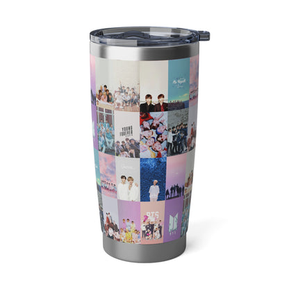 BTS Pastel Aesthetic Collage Vagabond 20oz Tumbler